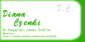 diana czenki business card